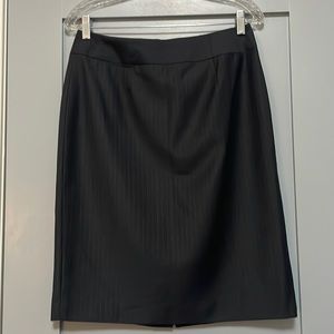 Calvin Klein charcoal pinstripe skirt, size 8